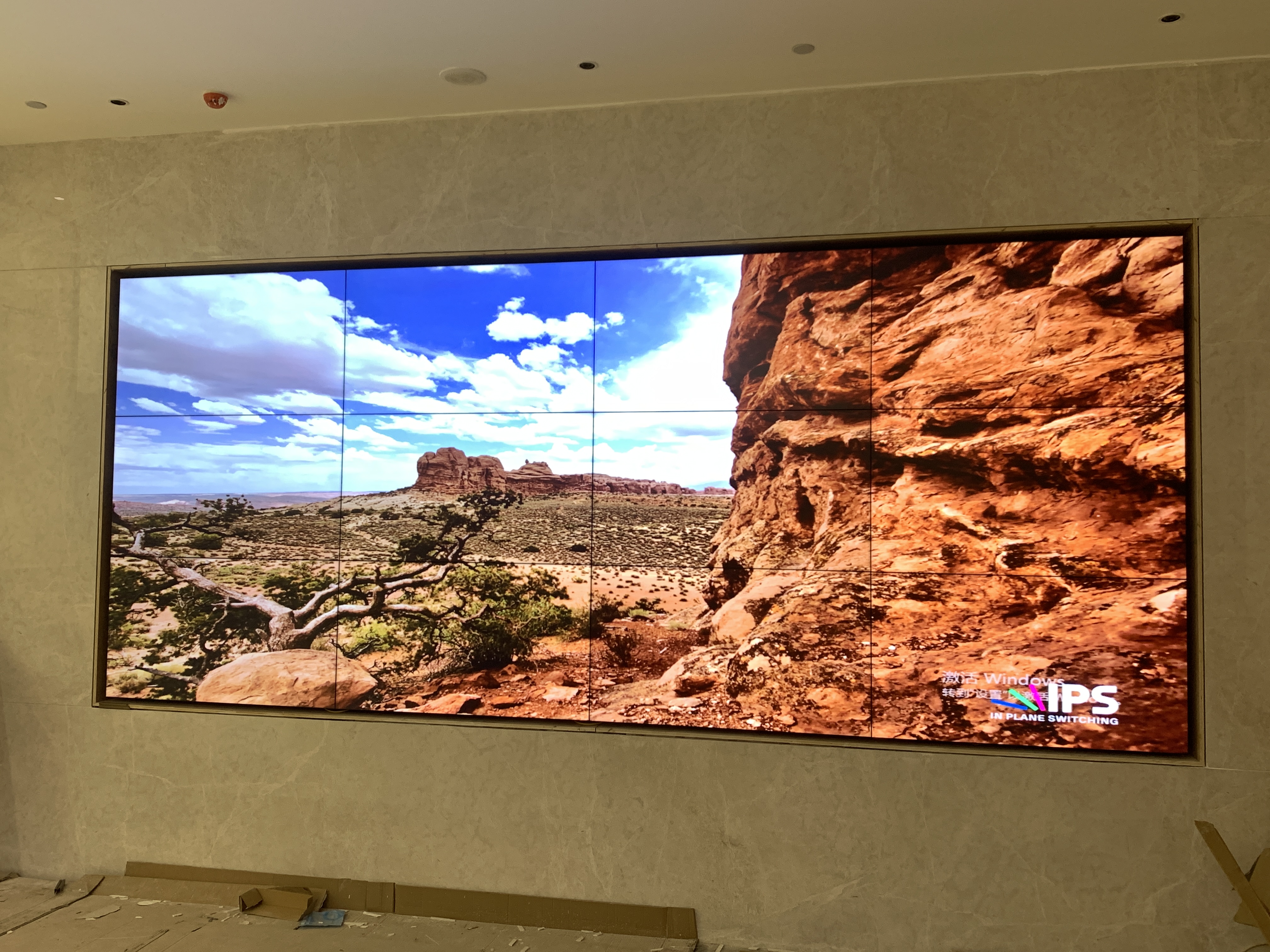 55寸1.7mm3*4式液晶拼接屏-江蘇揚州邗江安裝項目